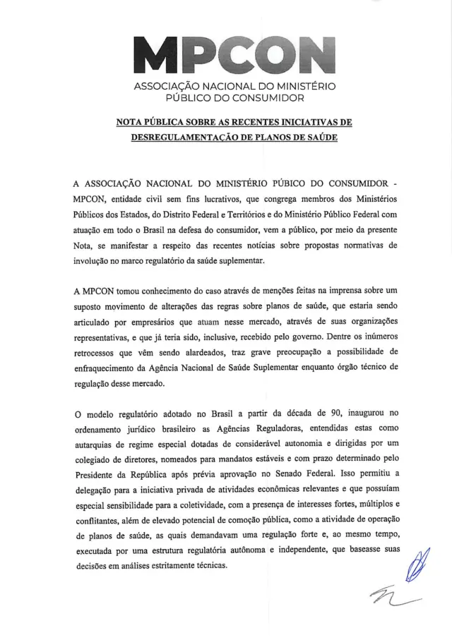 Primeira página do documento