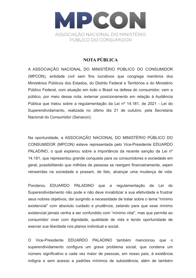 Primeira página do documento
